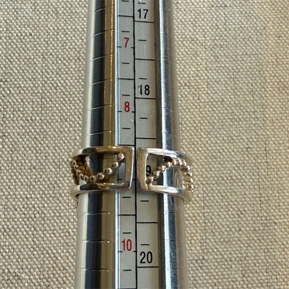 Vintage Colleen Lopez 925 Sterling Pink Druzy Ring Size 9 Adjustable - Picture 9 of 9